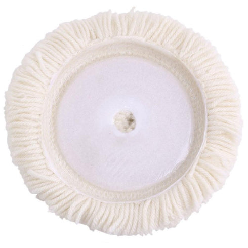 Hook & Loop Buffing Pad for Compound Cutting & Polishing, 100% Wool